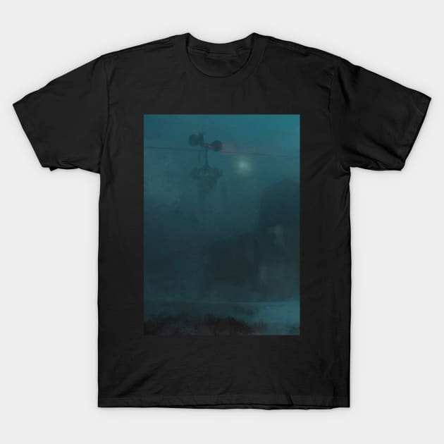 Siren Head... T-Shirt by DarkIndigo